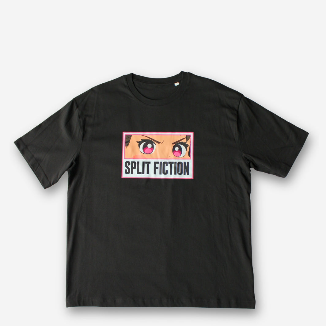 Split Fiction Chibi Mio Eyes T-shirt (Black)