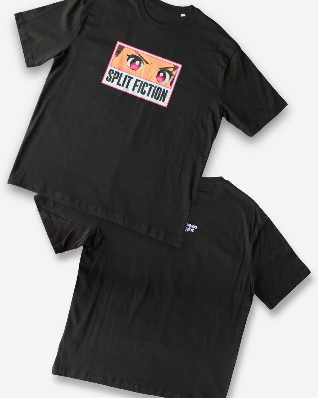 Split Fiction Chibi Mio Eyes T-shirt (Black)