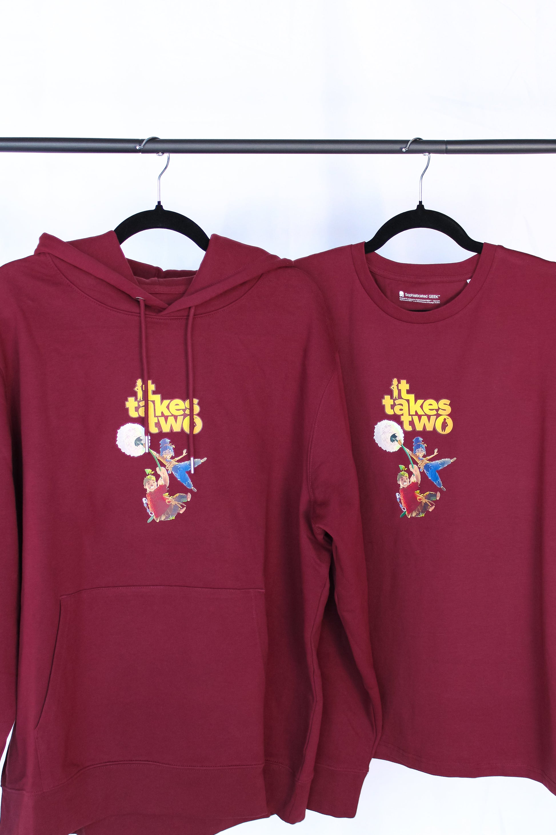 It Takes Two ⎟Cody & May⎟Hoodie (Burgundy) - Official Hazelight Gear Store