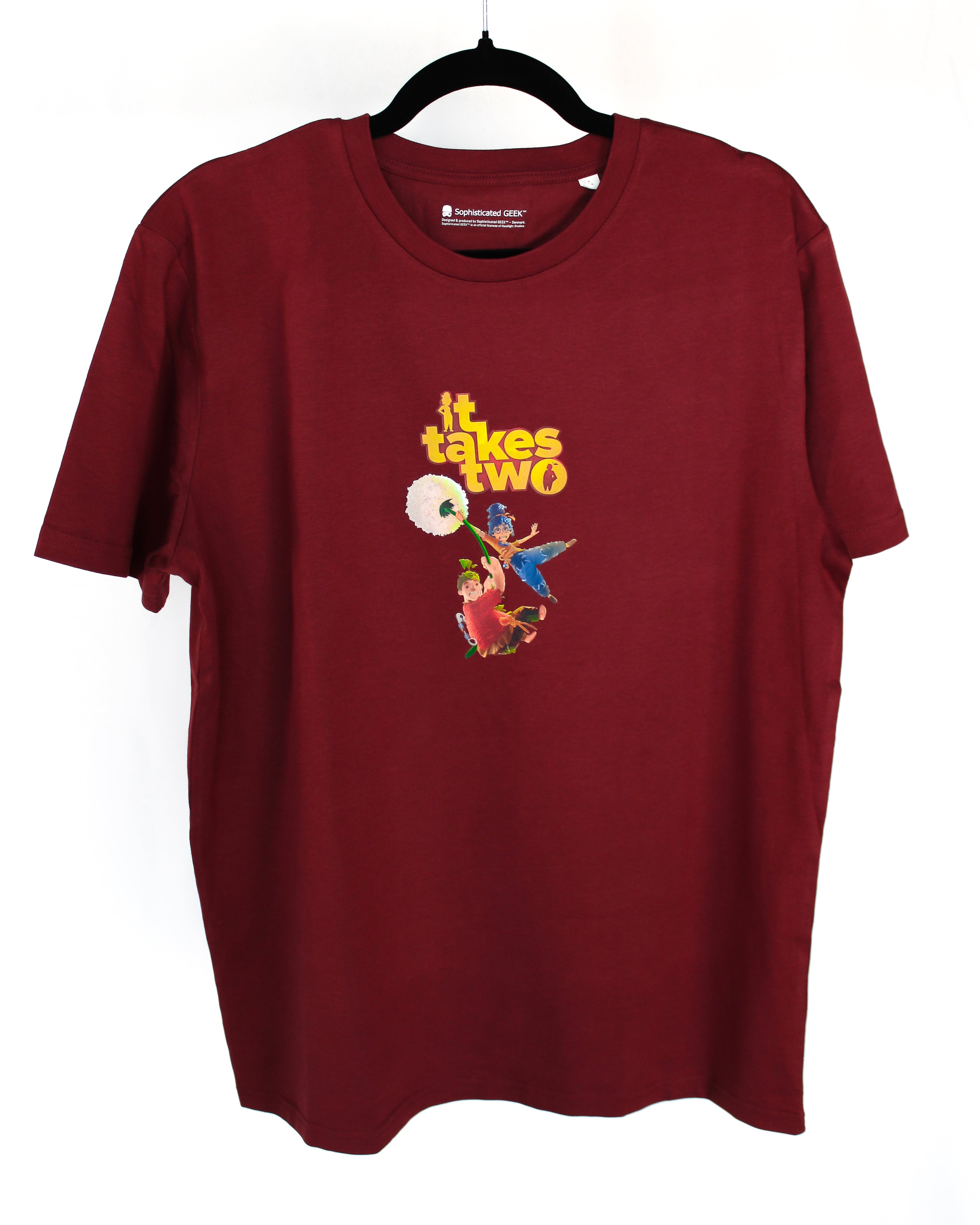 It Takes Two⎟Cody & May⎟T-shirt (Burgundy Red) - Official Hazelight Gear Store