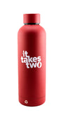 It Takes Two⎟Water Bottle Red - 500ml Recycled Stainless Steel - Official Hazelight Gear Store