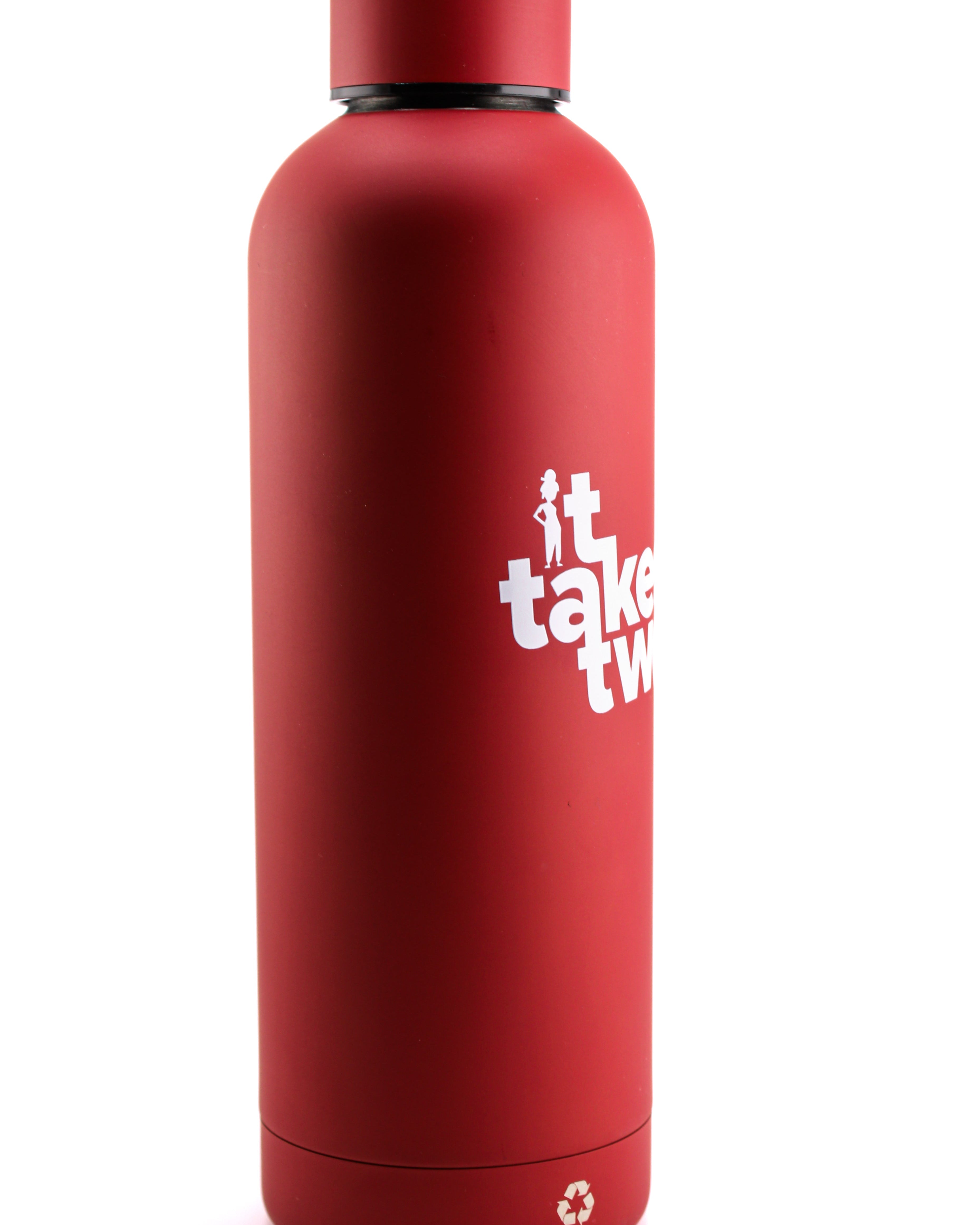 It Takes Two⎟Water Bottle Red - 500ml Recycled Stainless Steel - Official Hazelight Gear Store