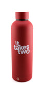 It Takes Two Water Bottle Red - 500ml Recycled Stainless Steel - Official Hazelight Gear Store
