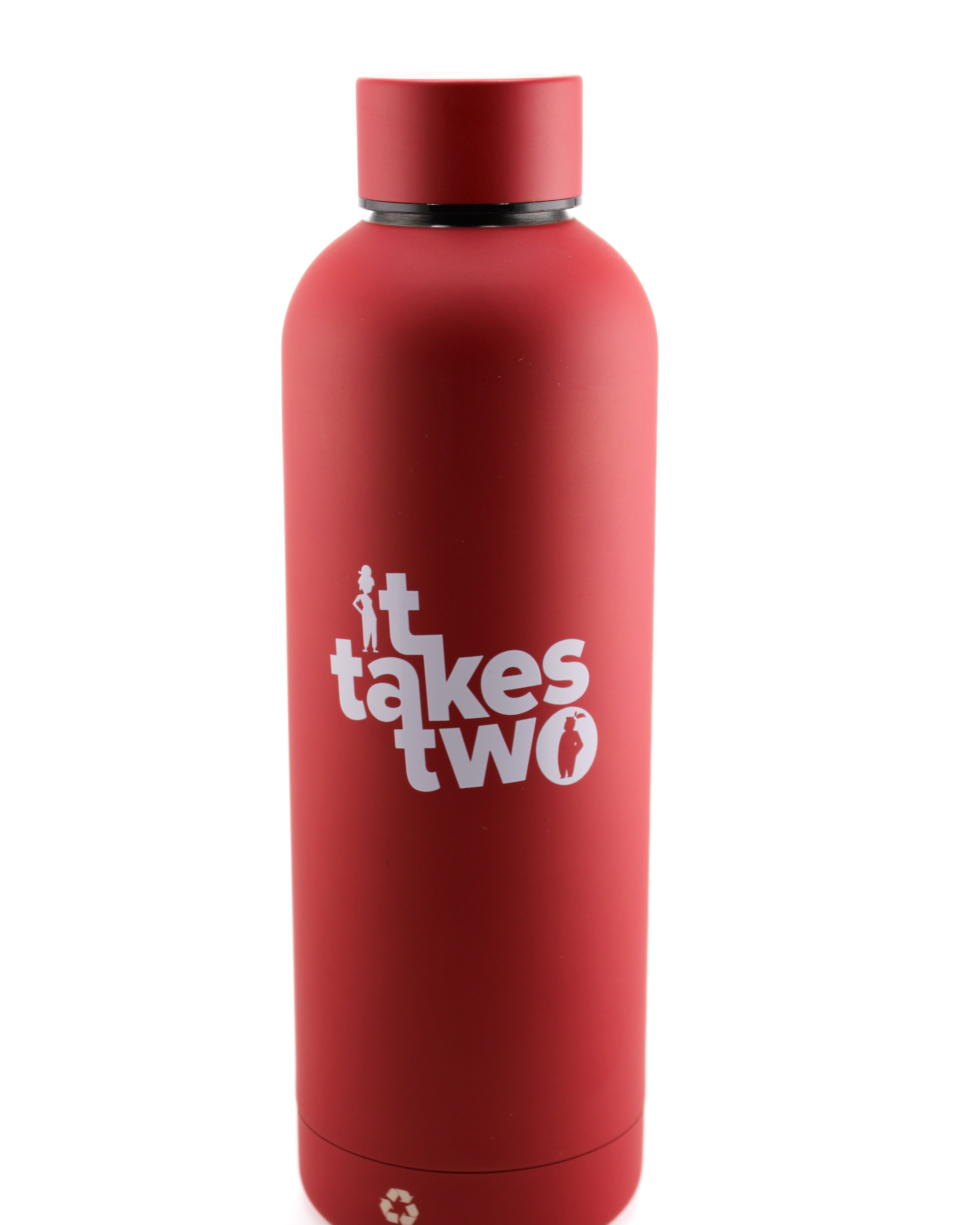 It Takes Two⎟Water Bottle Red - 500ml Recycled Stainless Steel - Official Hazelight Gear Store