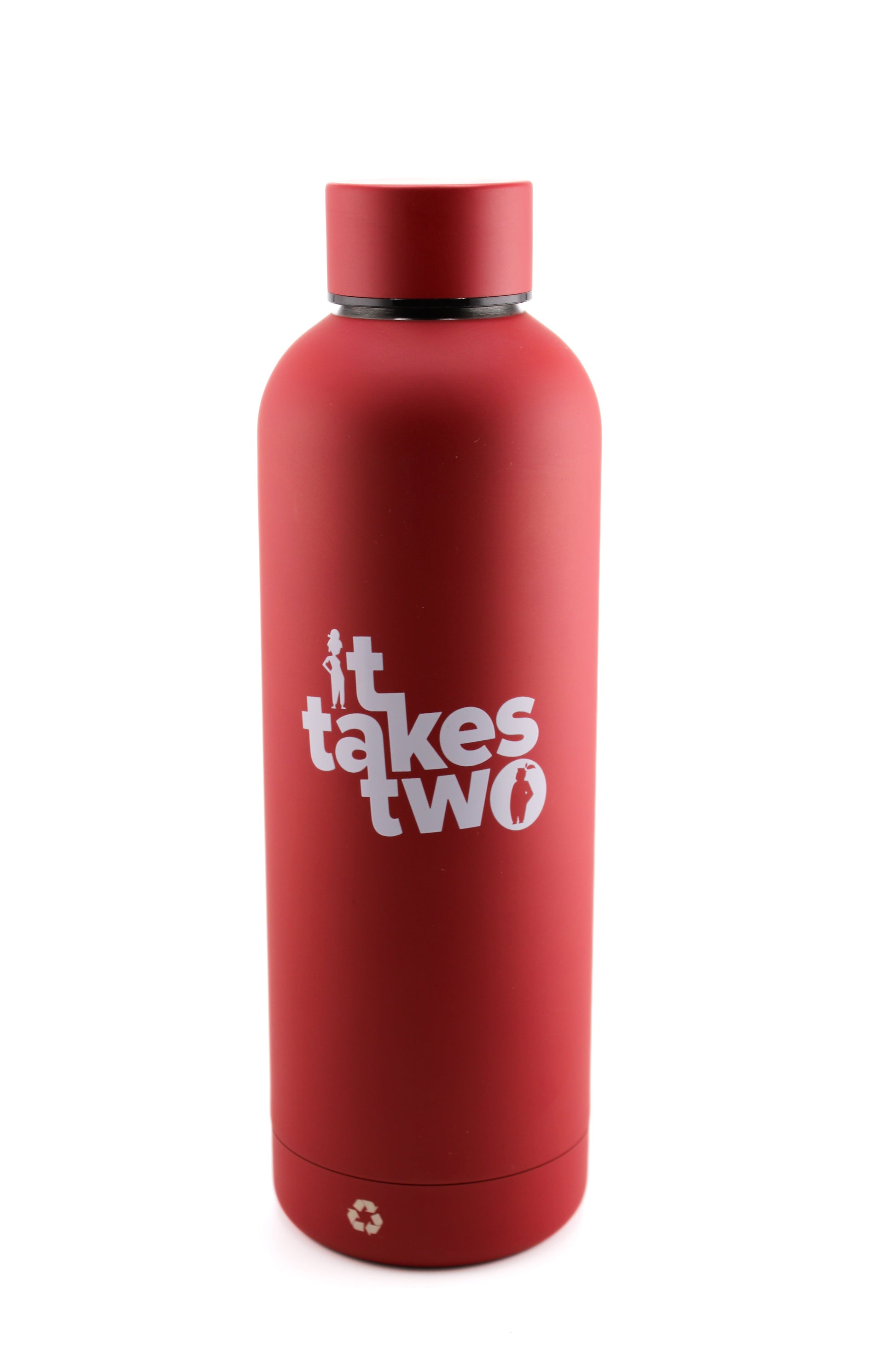 It Takes Two⎟Water Bottle Red - 500ml Recycled Stainless Steel - Official Hazelight Gear Store