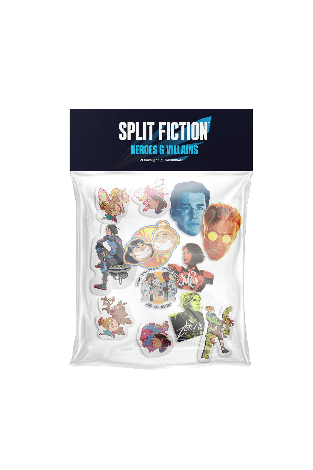 Split Fiction - Sticker Pack - Heroes & Villans - Official Hazelight Gear Store