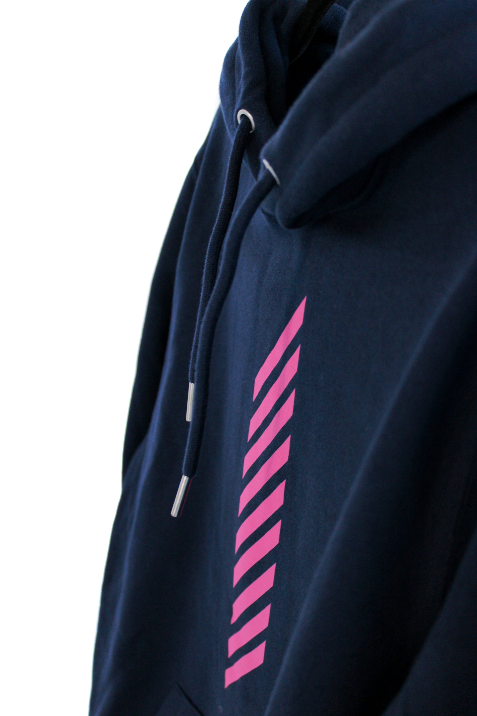 Split Fiction⎟Striped Hoodie (Navy Blue) - Official Hazelight Gear Store