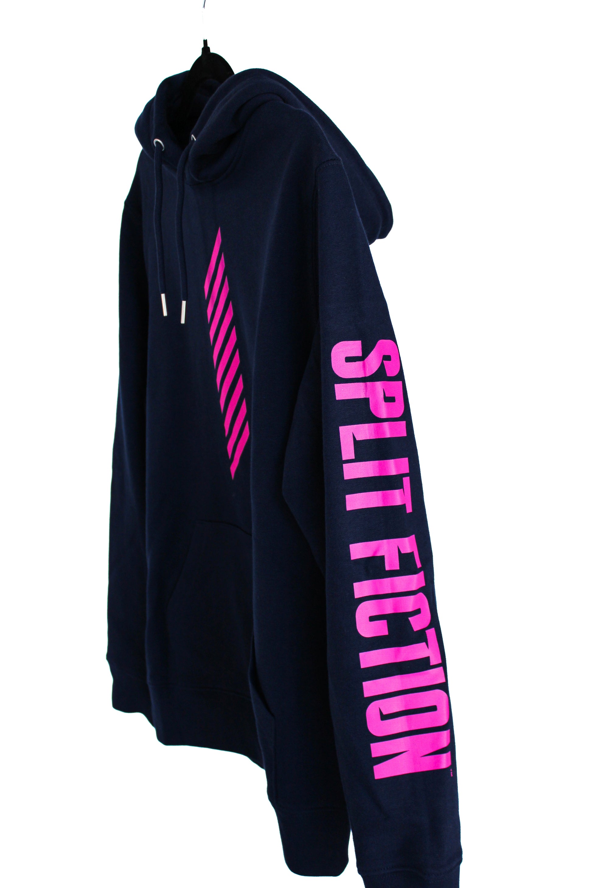 Split Fiction⎟Striped Hoodie (Navy Blue) - Official Hazelight Gear Store