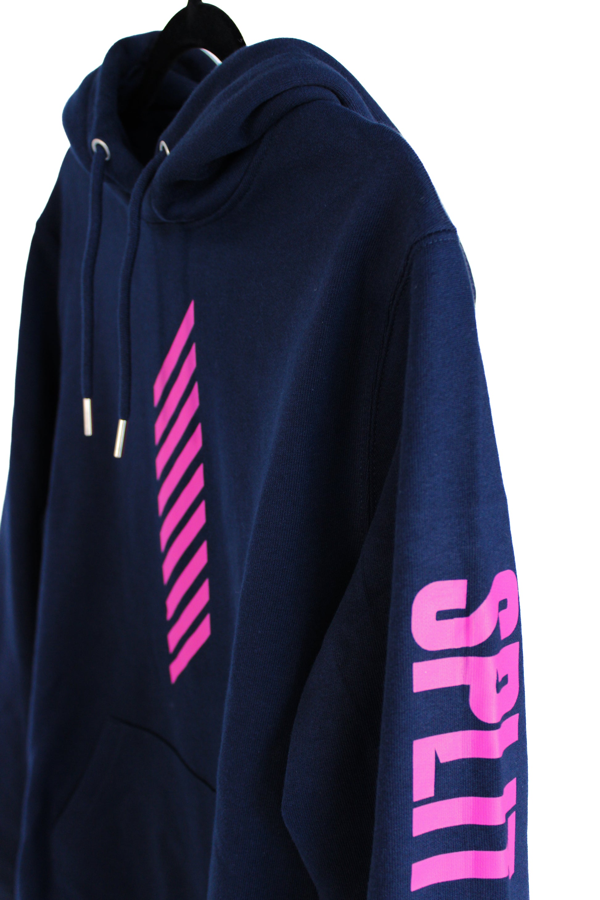 Split Fiction⎟Striped Hoodie (Navy Blue) - Official Hazelight Gear Store